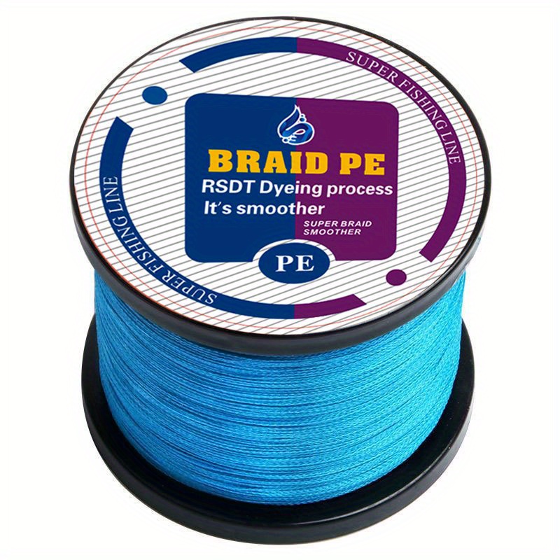 Super Strong Fishing Line - 500m/1640ft 4-Strand Multifilament PE  Anti-abrasion Braided Line for Smooth Long Casting - Available in 10-80 LB  Options