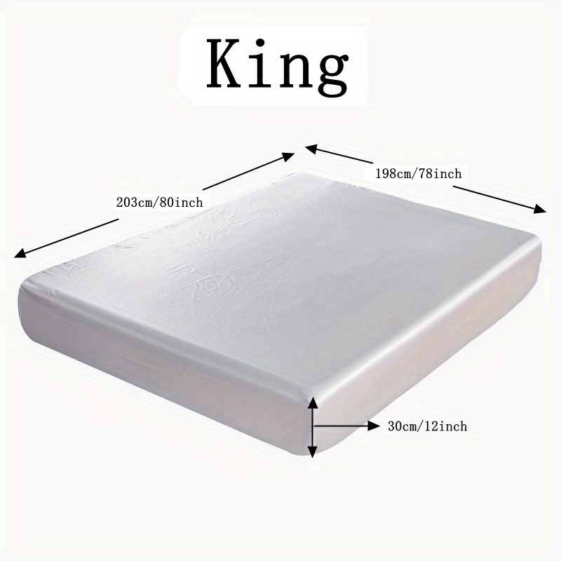 1pc Solid Summer Fitted Sheet Soft Comfortable Machine Washable Bedding