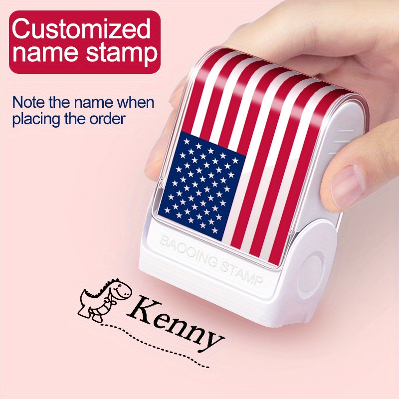 American Flag Custom made Baby Name Stamp Diy For Children - Temu