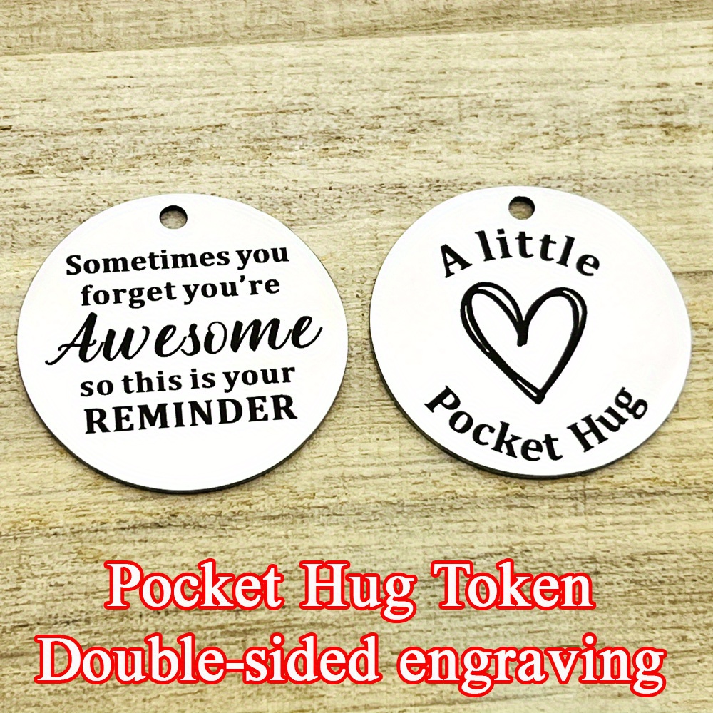 Pocket Hug Token Inspirational Gifts For Daughter I Love You - Temu