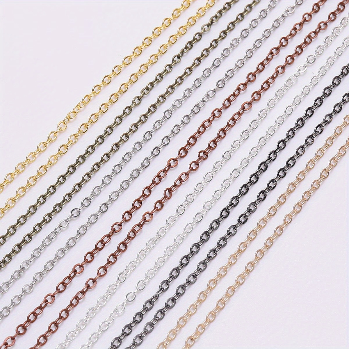 5yards Golden Silver Color Necklace Chain for Jewelry Making Findings DIY Necklace  Chains Materials Handmade