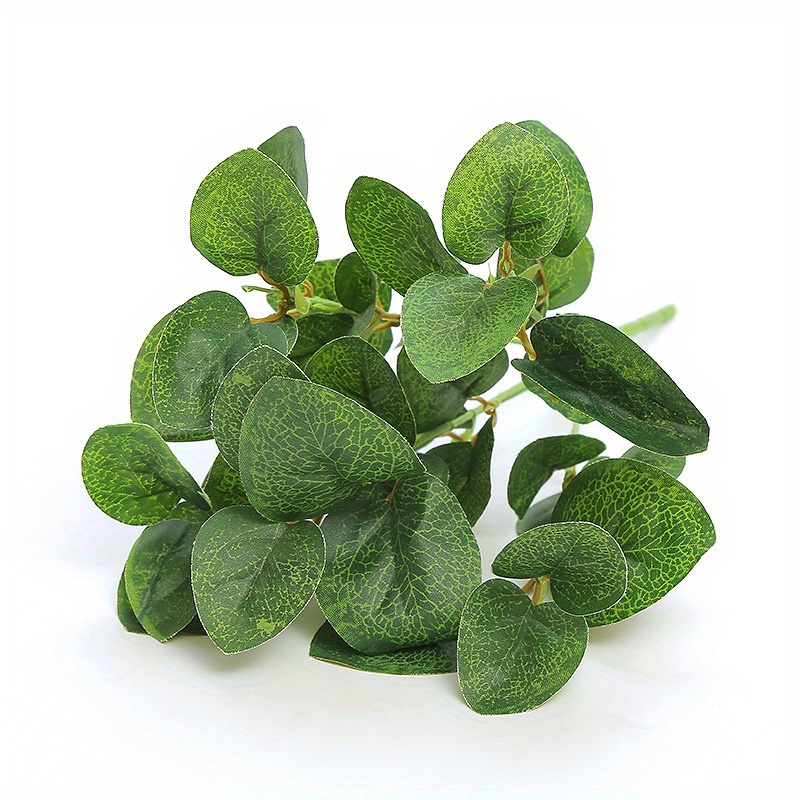 1pc Artificial Eucalyptus Plants Simulation Green Eucalyptus Leaves