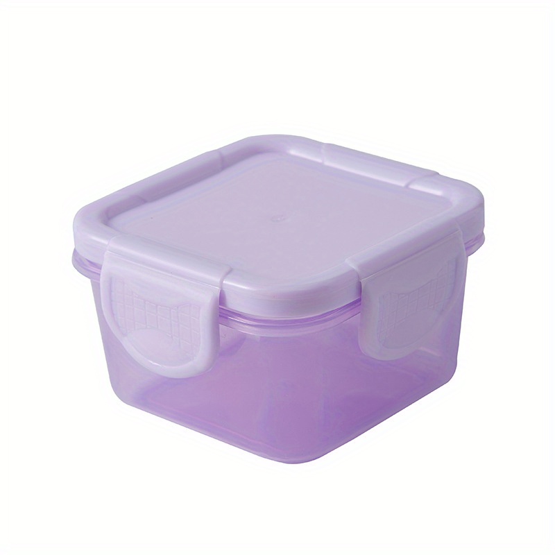 1pc Plastic Sealed Food Storage Container, Square Divided Storage