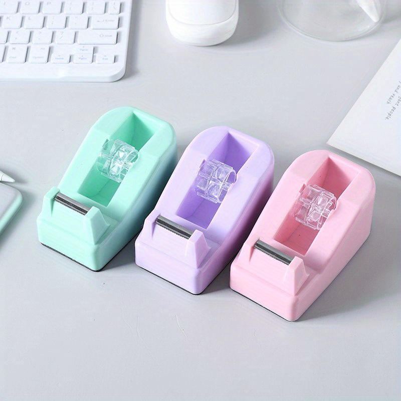 Macaron Color Mini Tape Dispenser Simple Multi purpose - Temu