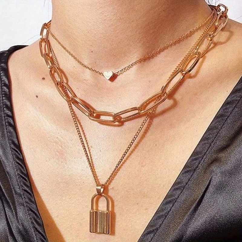 Multilayer Rose Disc Angel Pendant Necklace