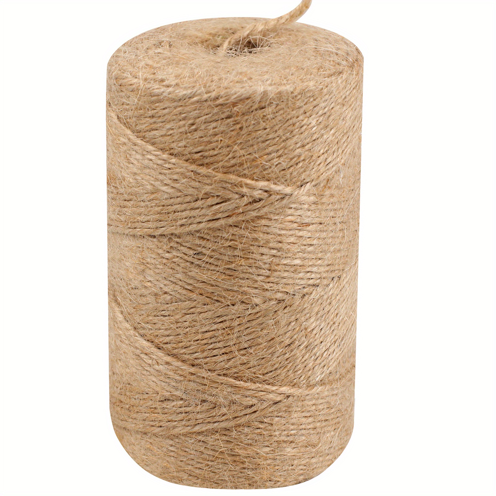 Abtoff 492 ft Natural Jute Twine, Twine String, 3Ply Thin Ribbon Hemp Twine, Twine for Gardening Plant Gift Wrapping Art Wedding Decoration Packing String