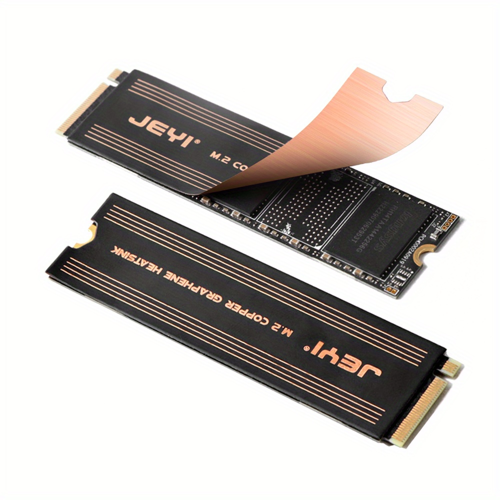 Jeyi M.2 Ssd Dissipateur thermique, Radiateur Ps5 en aluminium Disques à  semi-conducteurs Refroidisseur Tampon thermique en silicone pour Nvme Ngff  M2 2280 Pci-e SSD