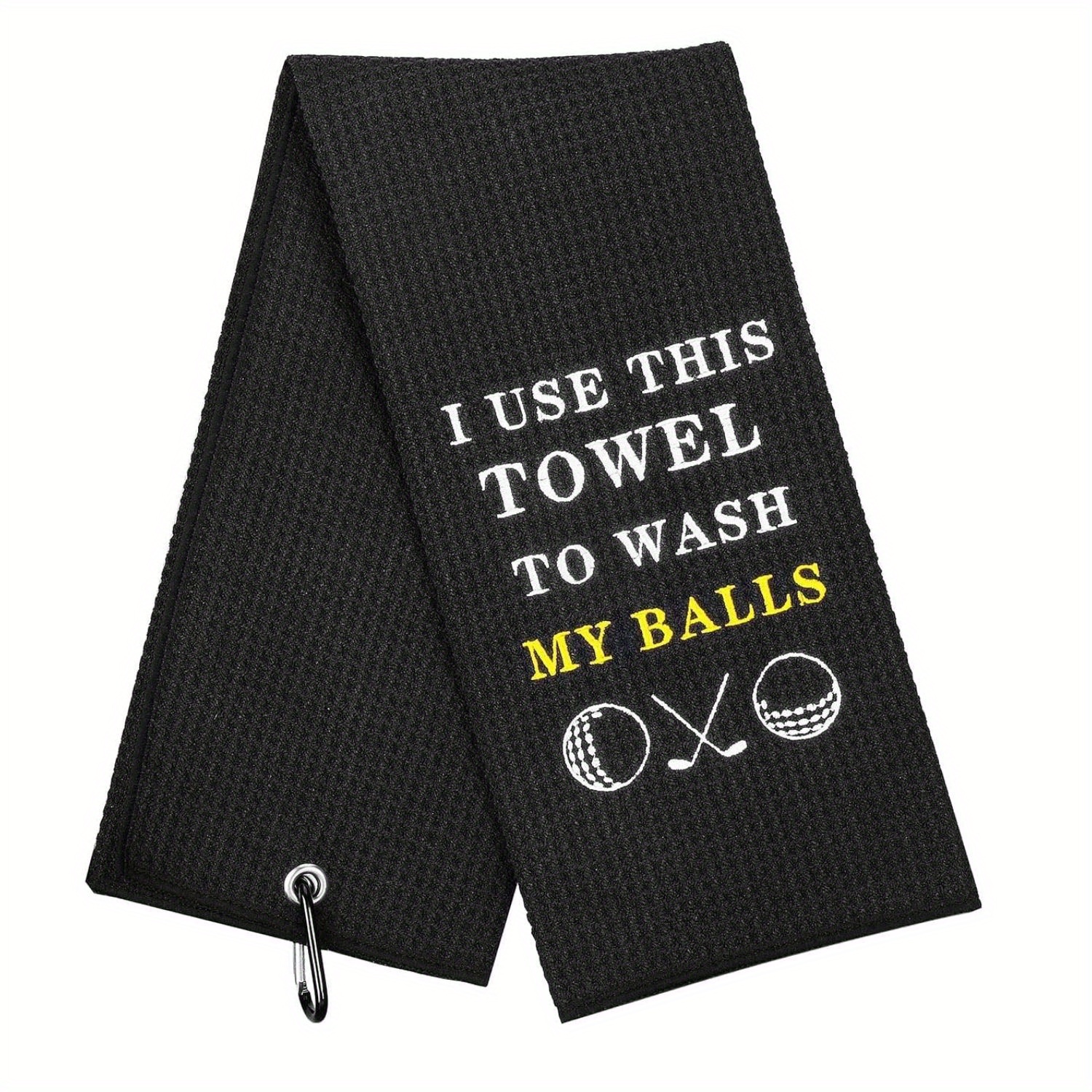 Embroidered Funny Golf Towel With Clip Perfect Golf Gifts - Temu