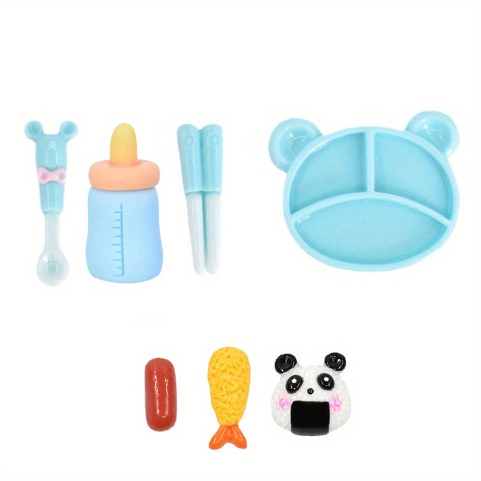 Doll Accessory Set Plastic Miniature Baby Bottle Toy - Temu