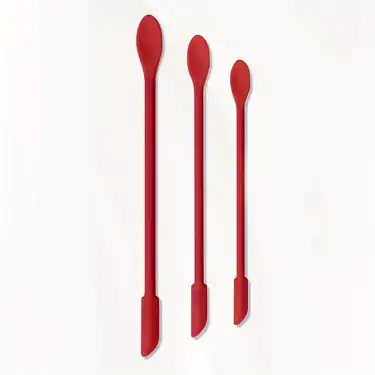  Silicone Long Handle Jar Spatula Bundle- Small spatula