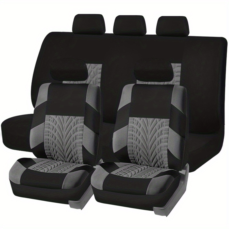 Car Seat Covers Polyester Full Set Universal Seat Protector - Temu
