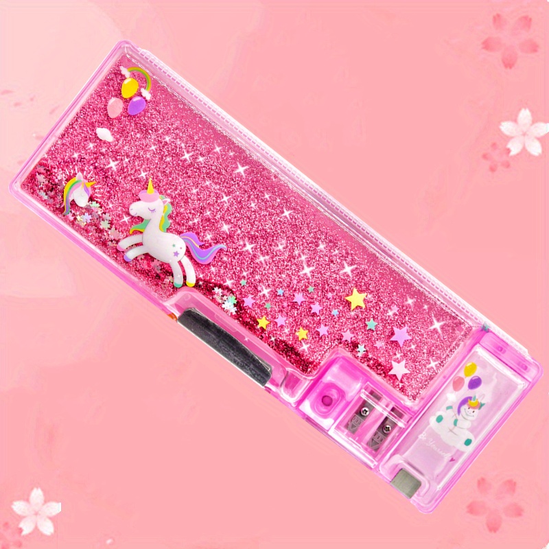 Unicorn Glitter Pencil Case