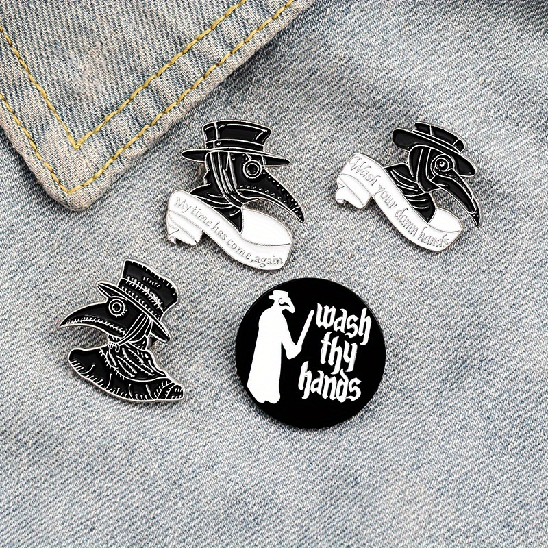 Plague Doctor Party Enamel Pin Cute Anime, Movie, And Game Collectible  Coins Brooch For Backpack, Hat, Bag, Collar, Lapel From  Baby_topwholesaler1, $1.04