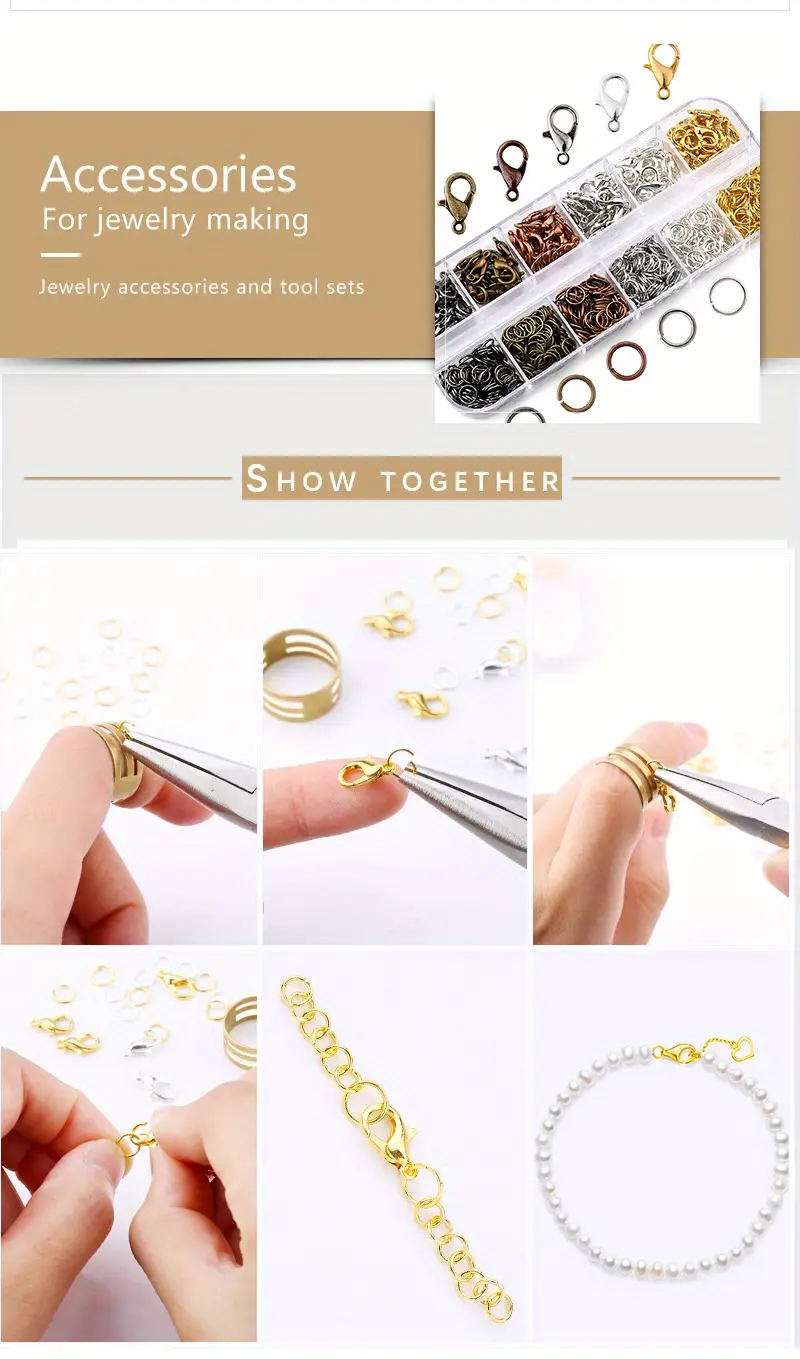 Jump Rings Clasps Jewelry Kit - Temu Canada