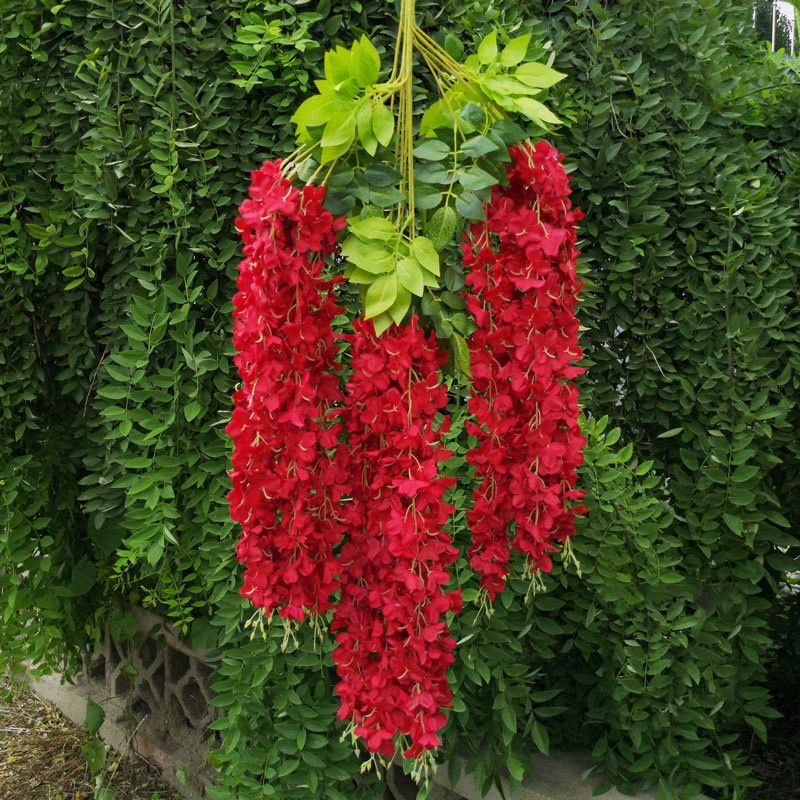 12 Paquetes Plantas Colgantes Artificiales Flores - Temu Chile