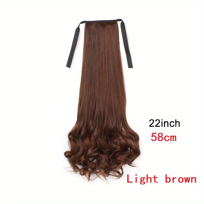 Long Curly Ponytail Extensions Drawstring Hair Accessories for Women
