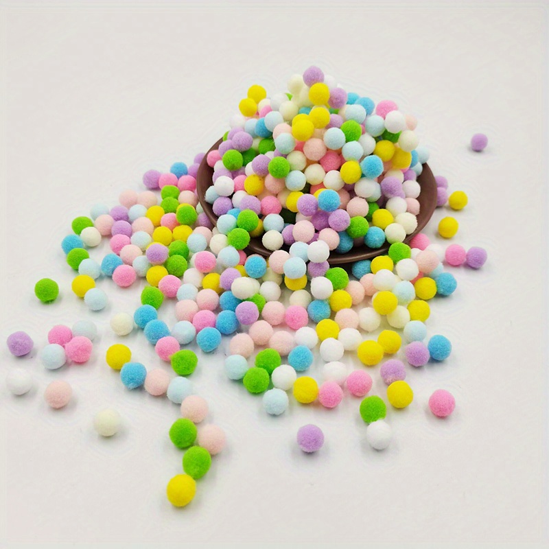 1 Paquete Pompones Colores Mixtos Pequeñas Bolas Esponjosas - Temu