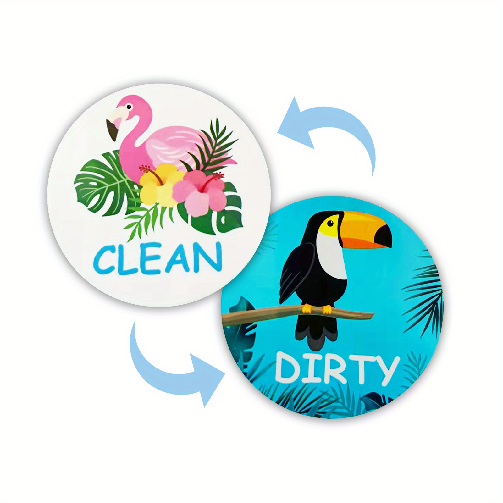 1 pc Dishwasher Magnet Clean Dirty Sign, Universal Double-Sided