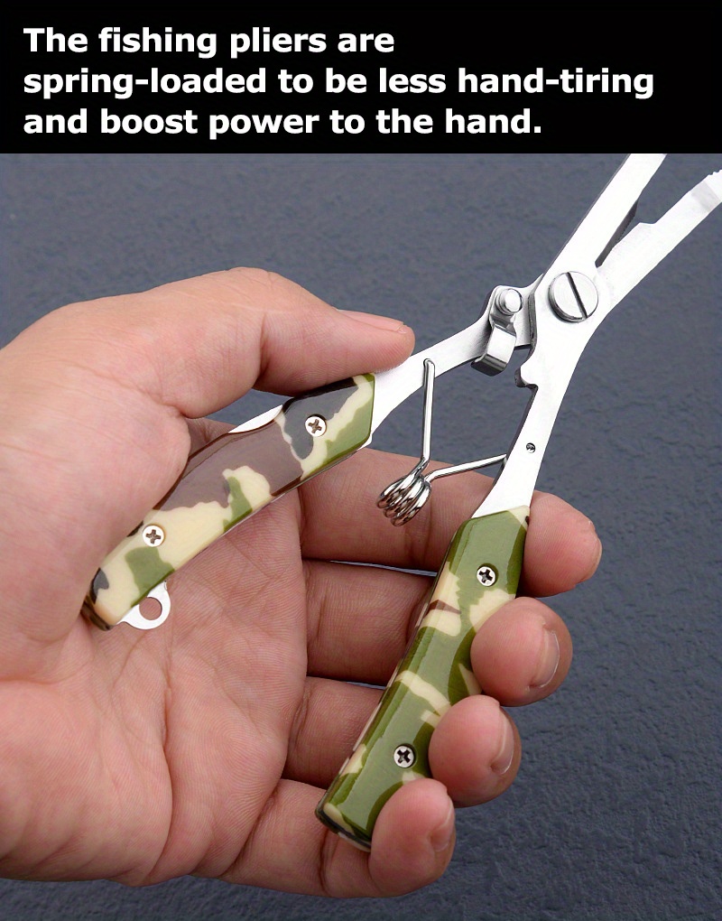Fishing Split Ring Pliers Aluminum Hook Remover Braid Cutters Multitool –  Moda pé no chão