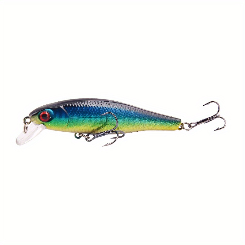 Weedless Minnow Fishing Lure Treble Hooks Perfect Freshwater