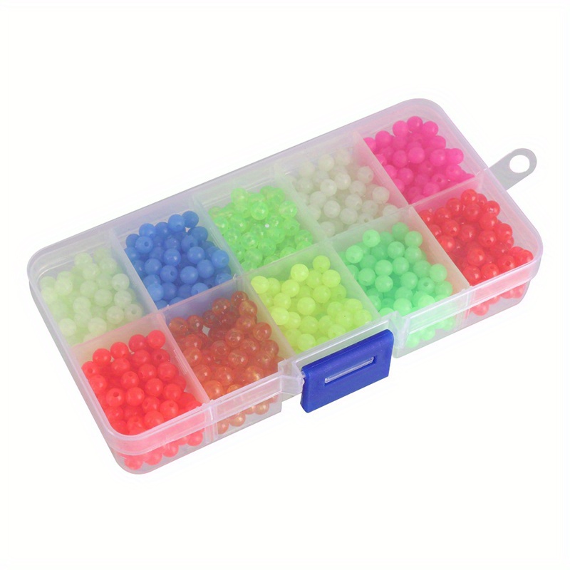 Luminous Soft Plastic Fishing Beads Kit Oval Round - Temu Canada