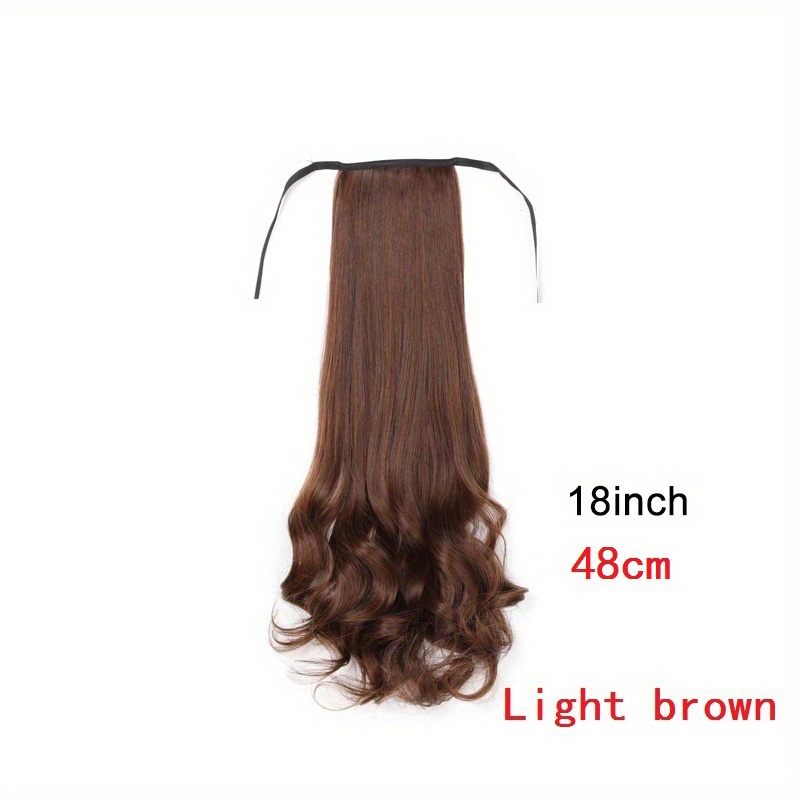 Long Curly Ponytail Extensions Drawstring Hair Accessories for Women