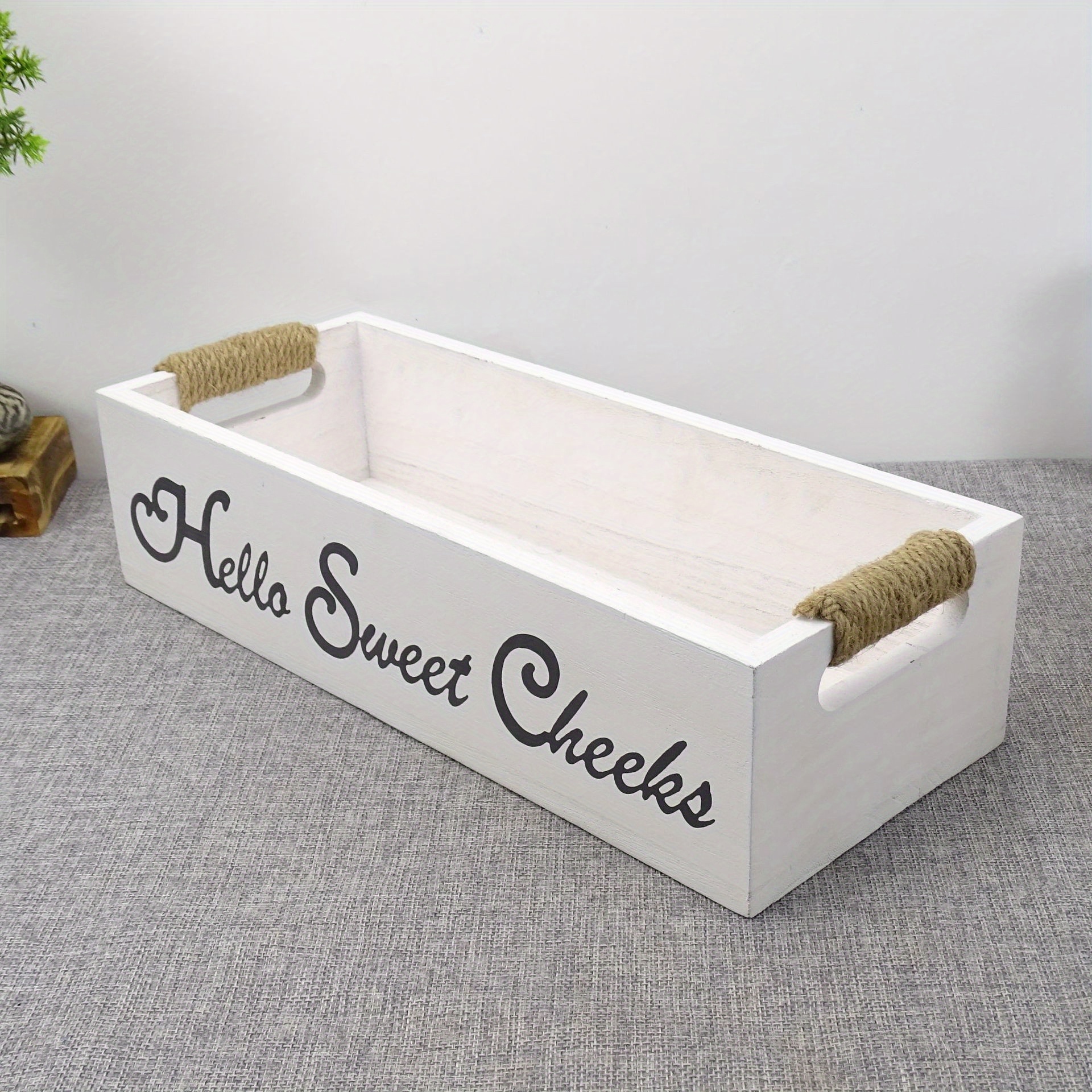 BARNWOODUSA Caja de decoración de baño de madera recuperada | Rústica |  Soporte para papel higiénico | Caja de almacenamiento decorativa | Maceta  para