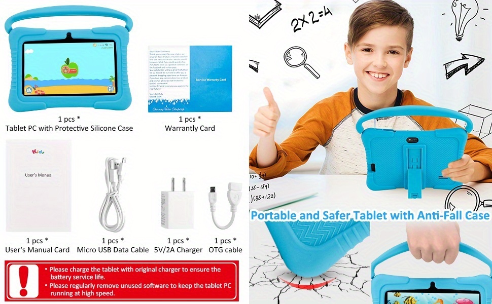 Tablette pour enfants 7 pouces PC éducatif plus grande - Temu France