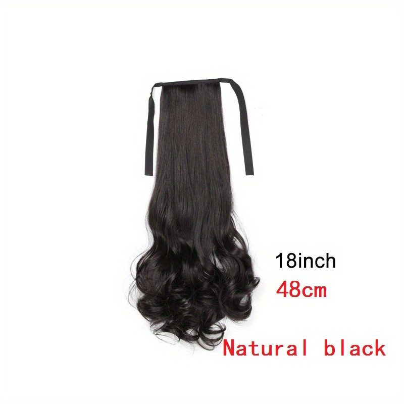 Long Curly Ponytail Extensions Drawstring Hair Accessories for Women
