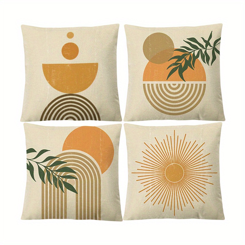 Modern Geometric Throw Pillow Covers, Linen,, Home Decor, Pillow Insert Not  Included - Temu