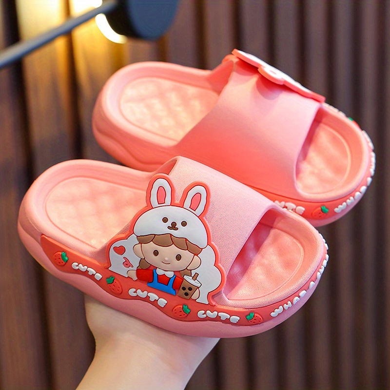 Boys Girls Adorable Cartoon Lightweight Non slip Open Toe Temu