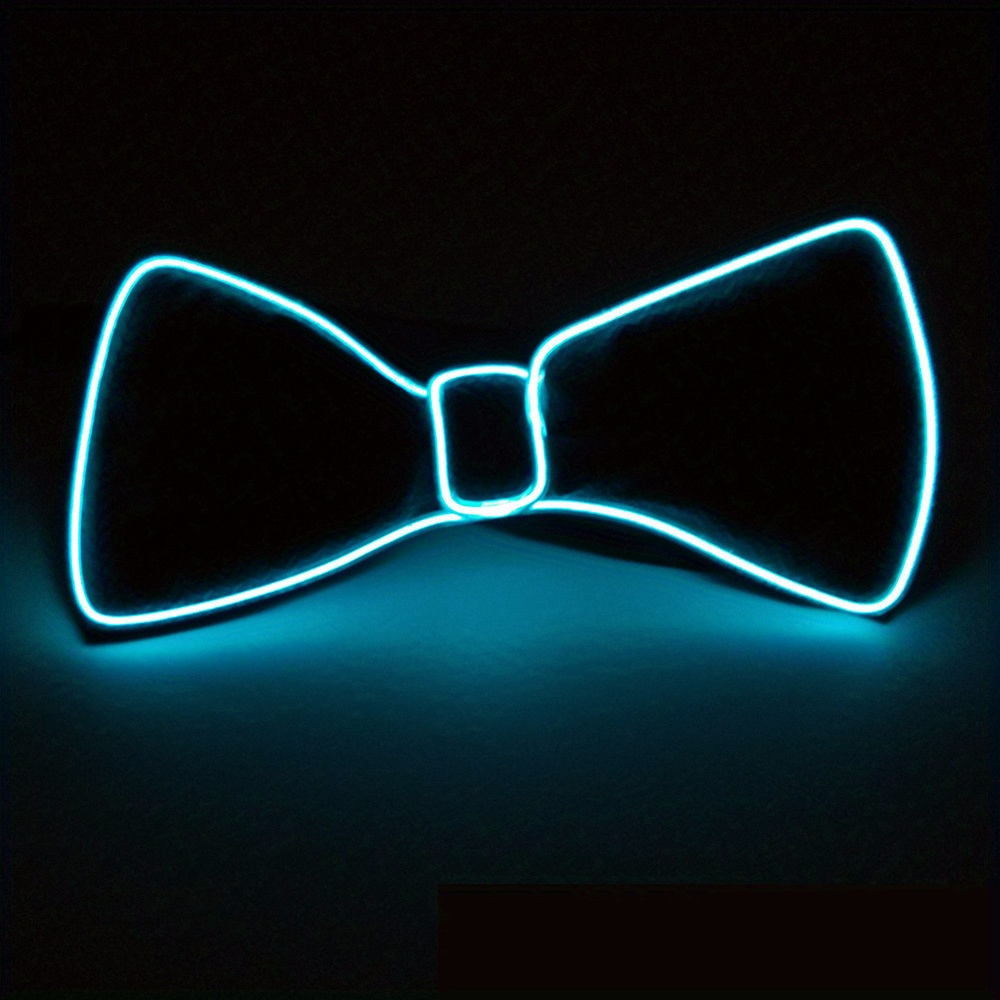 Luminous Bow Tie Neon Light Trendy Costume Accessories - Temu Canada