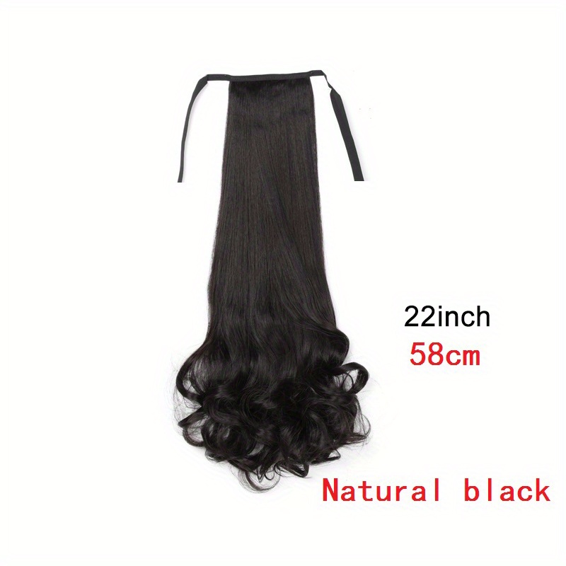 Long Curly Ponytail Extensions Drawstring Hair Accessories for Women