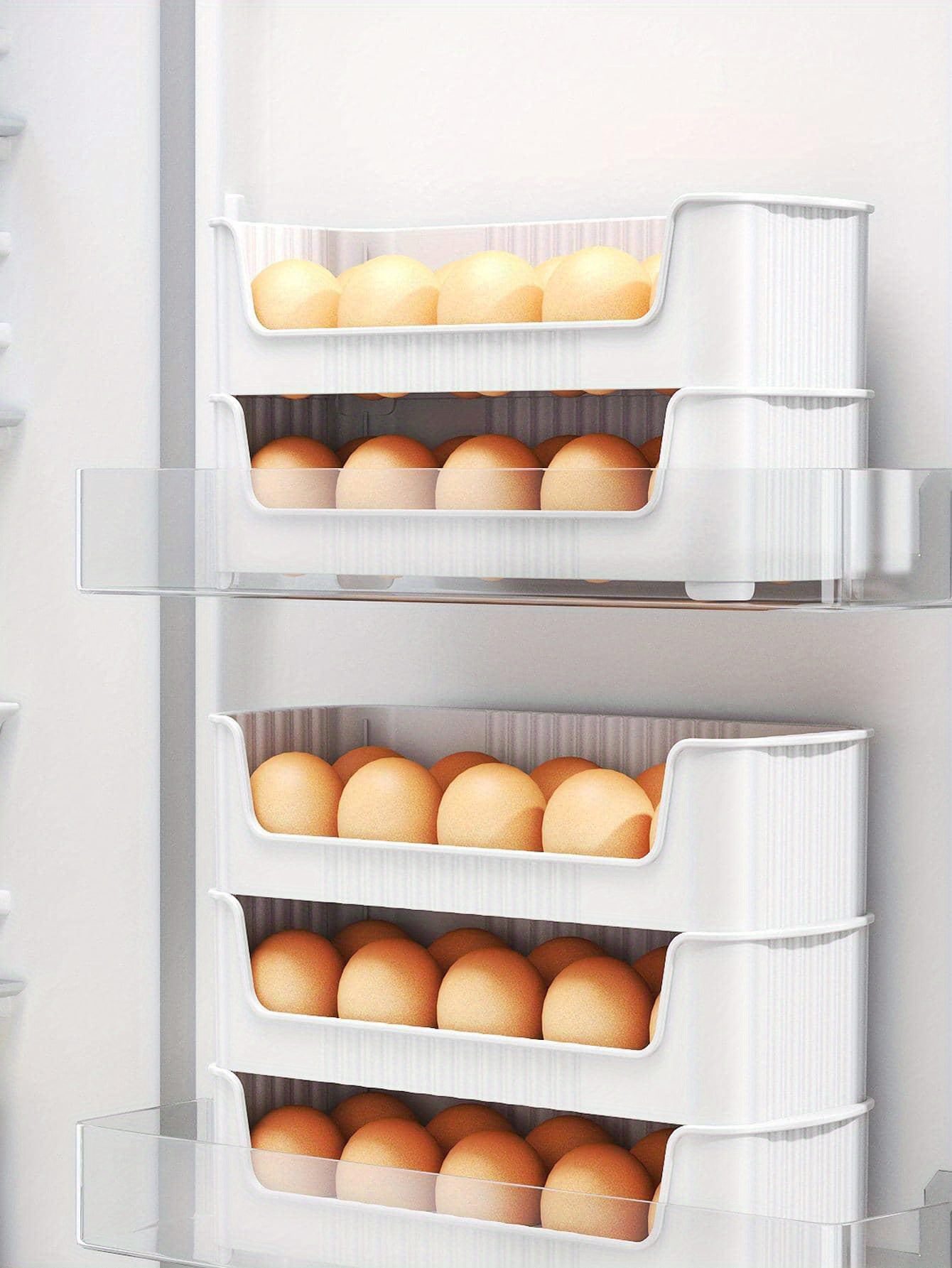 Egg Storage Container Refrigerator Side Door Storage Shelf - Temu