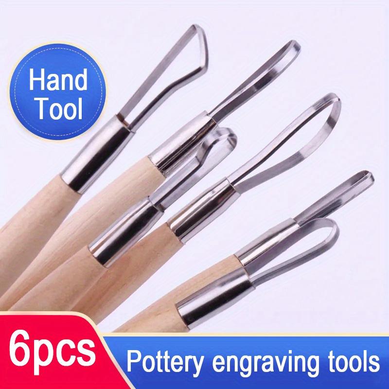 6PCS Clay Tools Kit Polymer Clay Scraper Tools Ceramics Clay