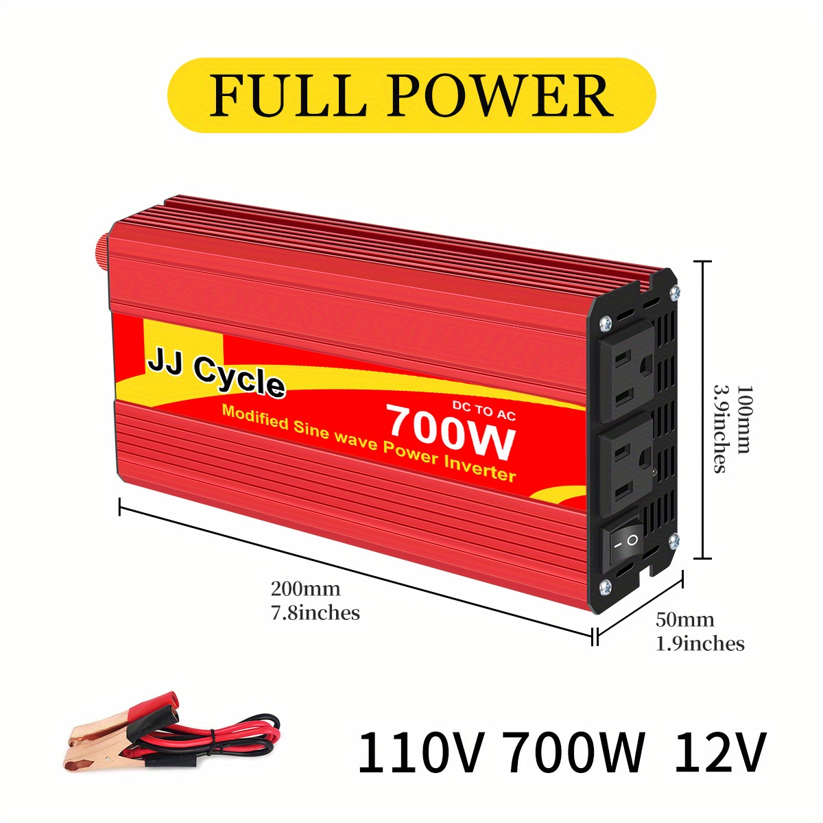 Car Inverter: 12v 110v 24v 220v Power Converter - Temu