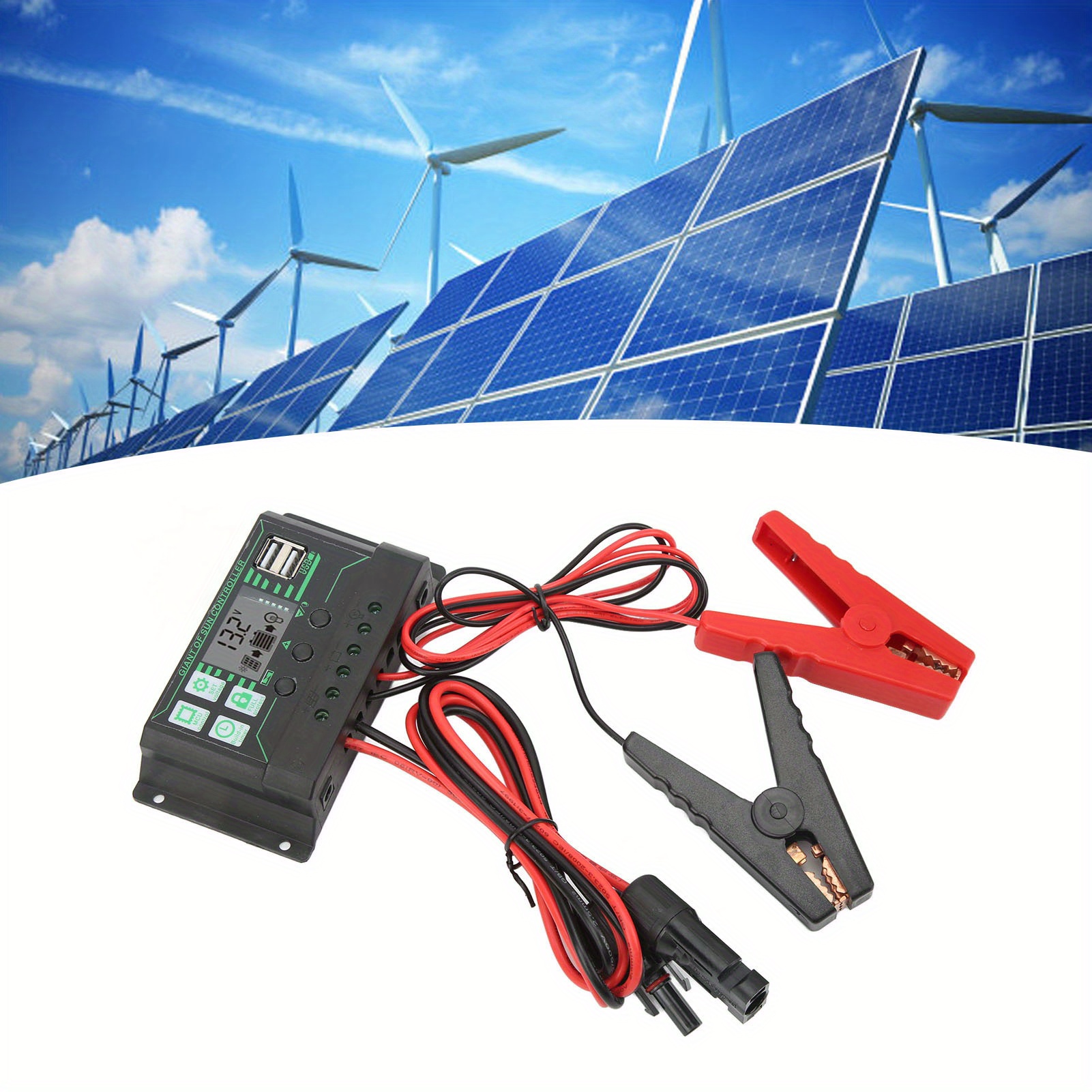 Kit Solar 12v 150w Hora Regulador 20a con LCD