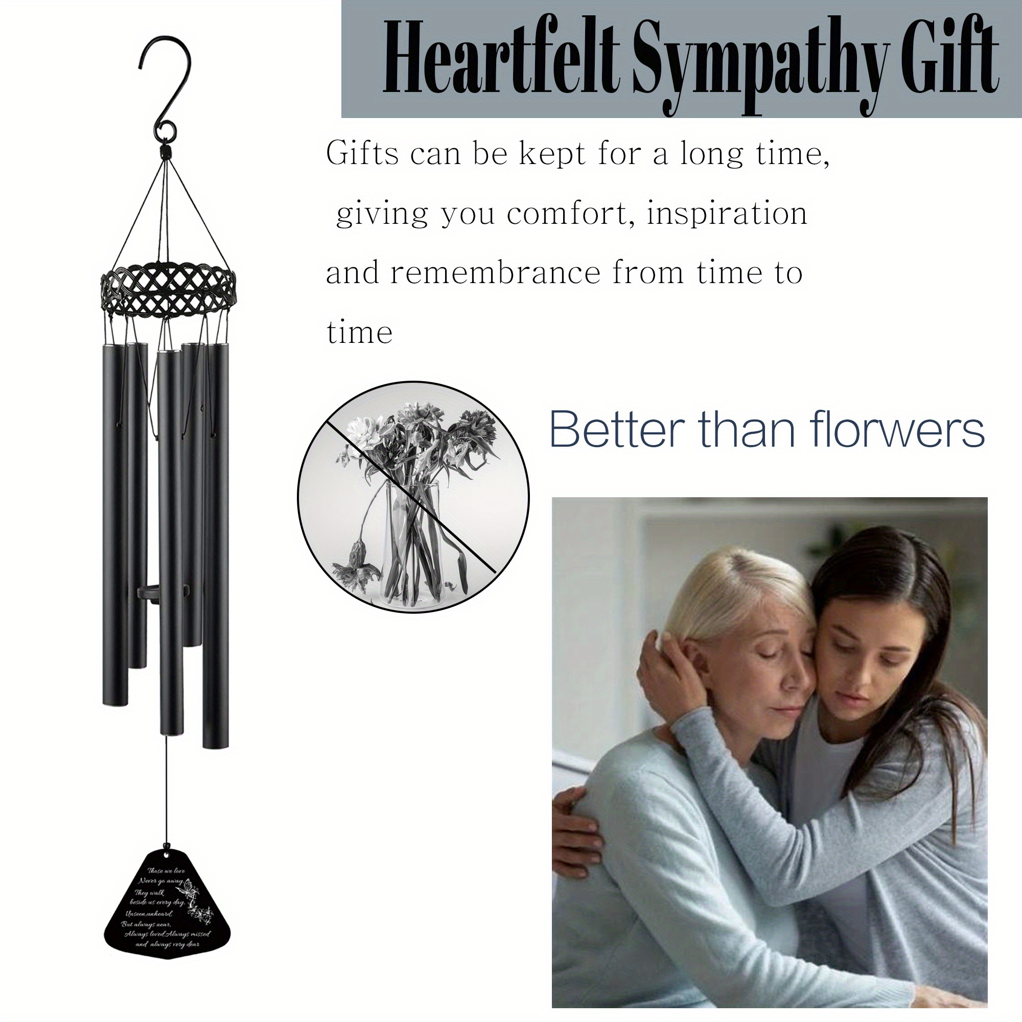 Sympathy Wind Chimes Memorial Wind Chimes Loss Love One Temu