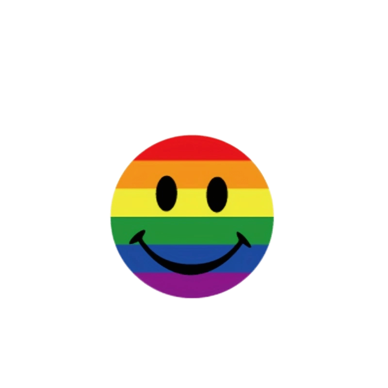 5x Aufkleber SMILEY Gay Sticker Pride smily Auto Emoji Emoticon