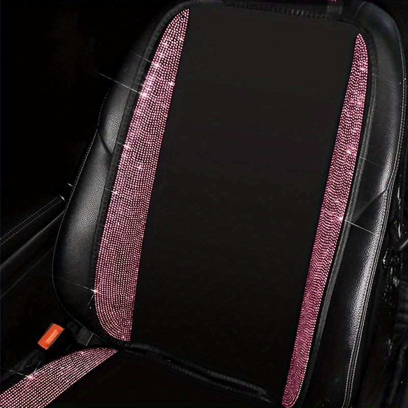 1 Funda Rosa Asiento Coche Cojín Antideslizante Diamantes - Temu Chile