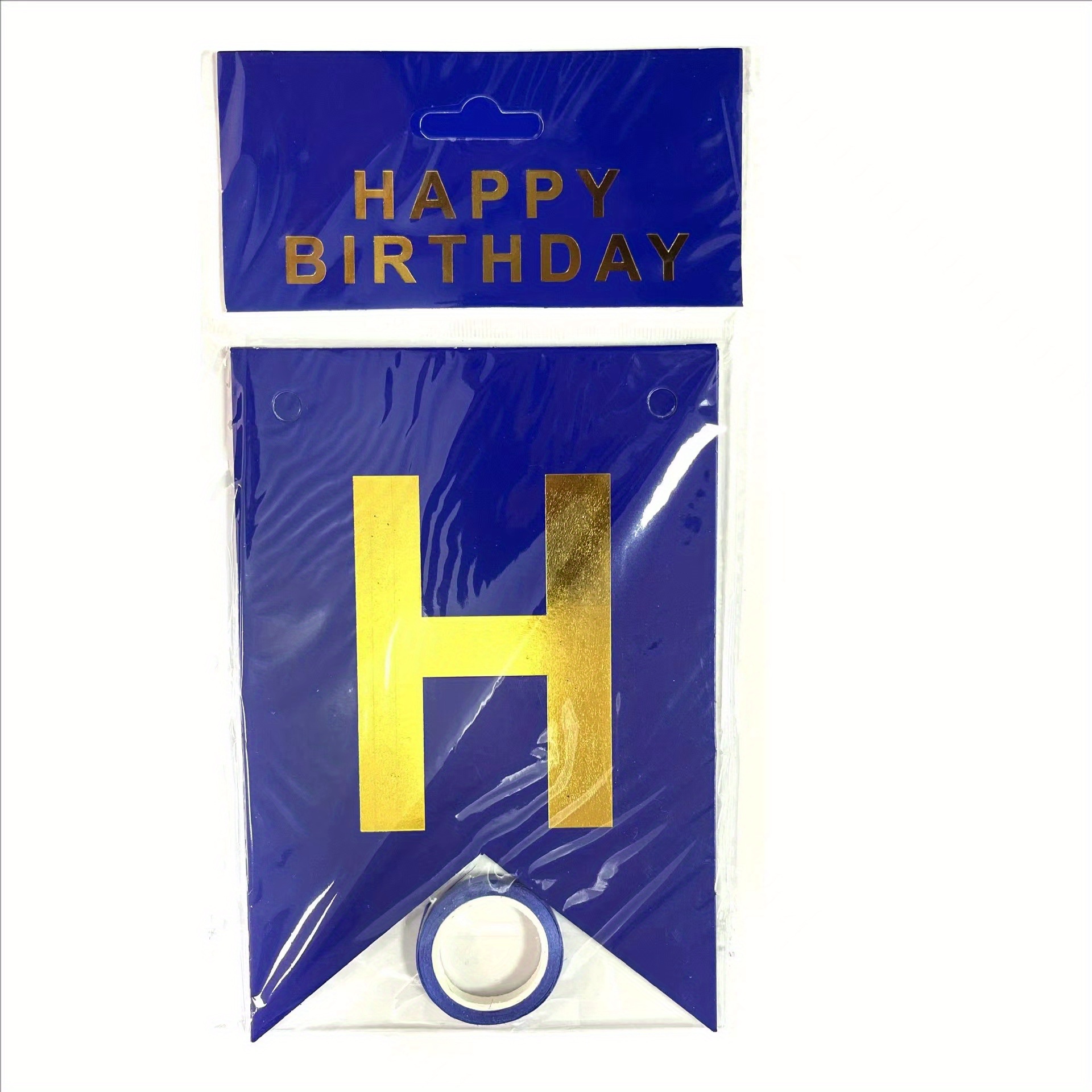 glitter happy birthday banner letters