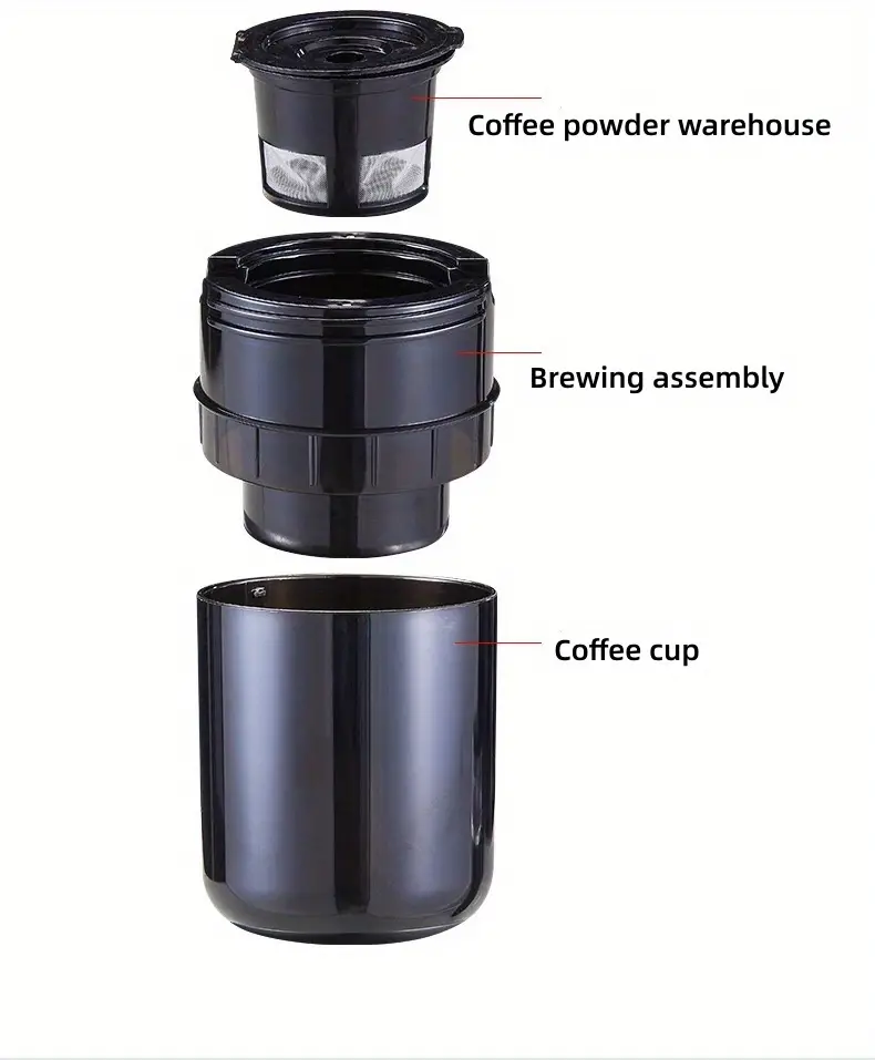 portable wireless coffee machine american espresso capsule coffee powder dual use home automatic small travel camping rechargeable hand held exquisite portable usb charging to drink coffee at any time details 4
