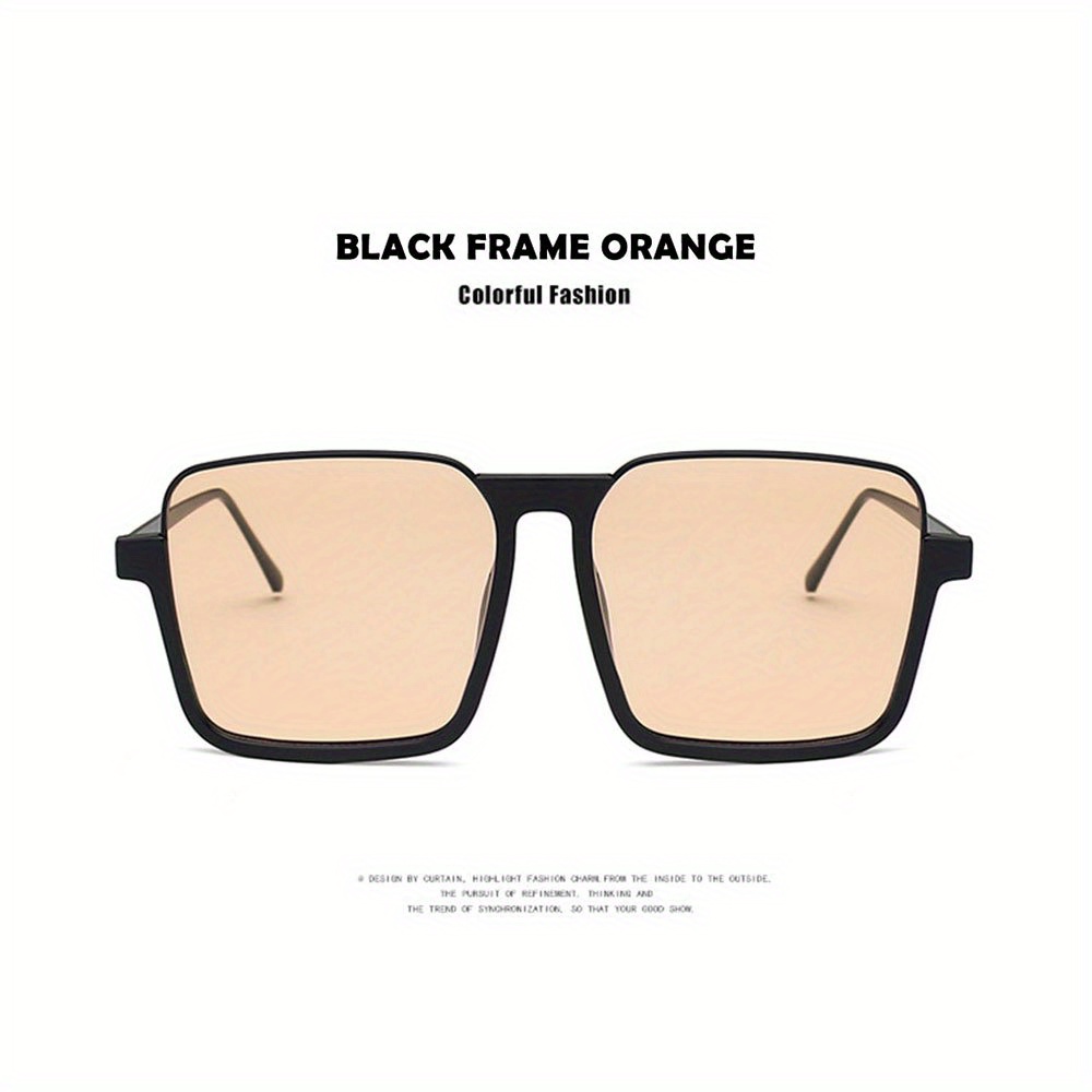 Oversized Square Sunglasses UV400 Gradient Lens Casual Jelly Glasses