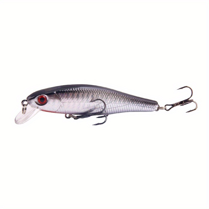 Weedless Minnow Fishing Lure Treble Hooks Perfect Freshwater