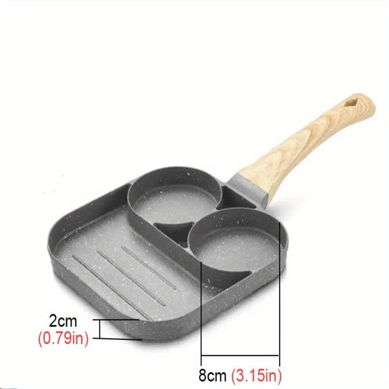 Non-stick Frying Pan, 4 Section Non-stick Frying Pan