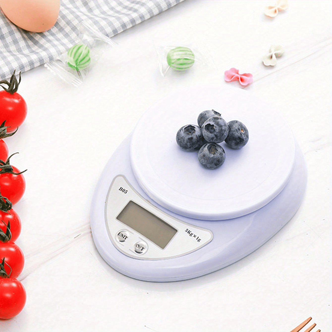 1pc Kitchen Electronic Scale Without Plate White, Precise Scale Household  Kitchen Mini Electronic Scale Small Food Baking Grams Heavy Duty Intelligent