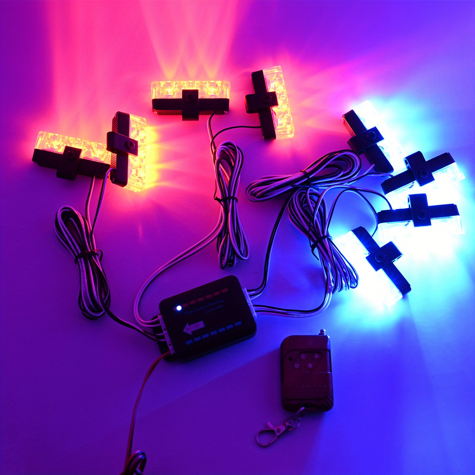 Flashing Light High Brightness road Vehicle Sedan Grille Temu