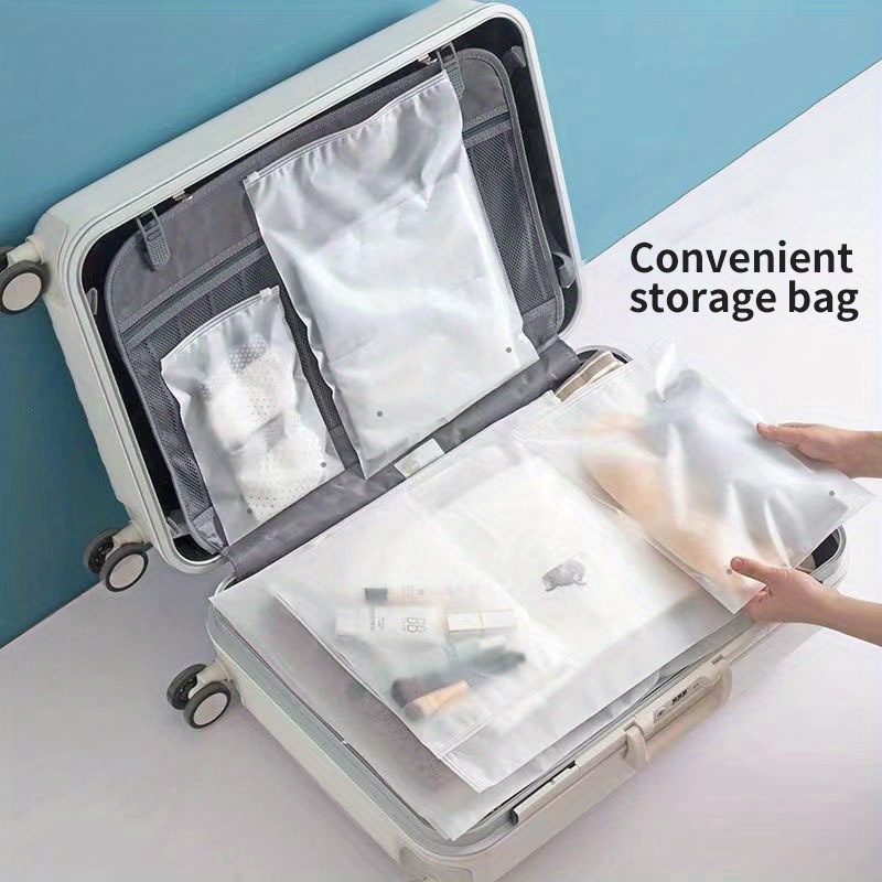 Travel Storage Bag Clothes Clothing Underwear Shoes Zipper Ziplock Bag  Luggage Organizer Packing Bag Waterproof Bag Baby Toddler Maternity Bag -  Temu France