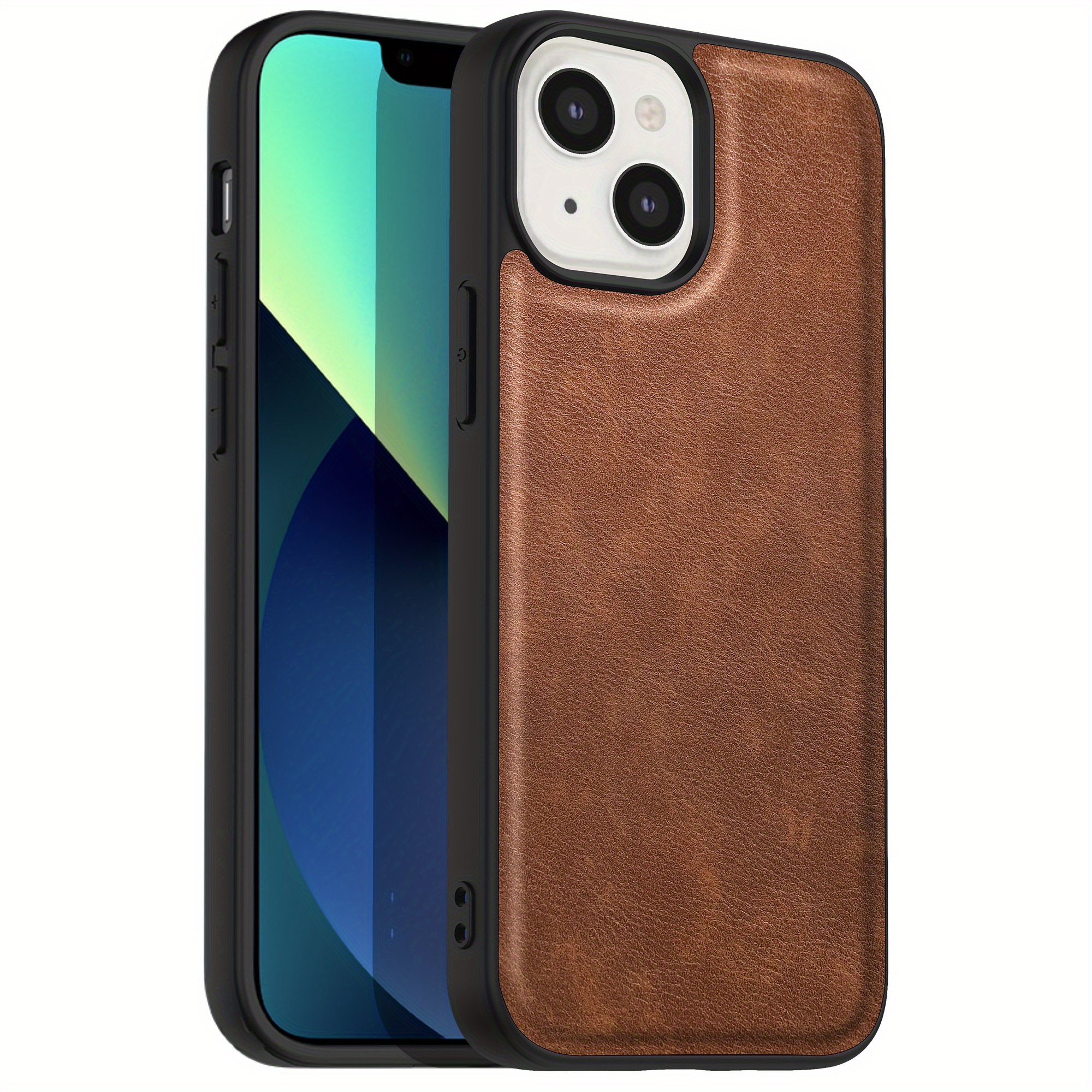 Leather iPhone 13 Mini (5.4) Hard Back Cover