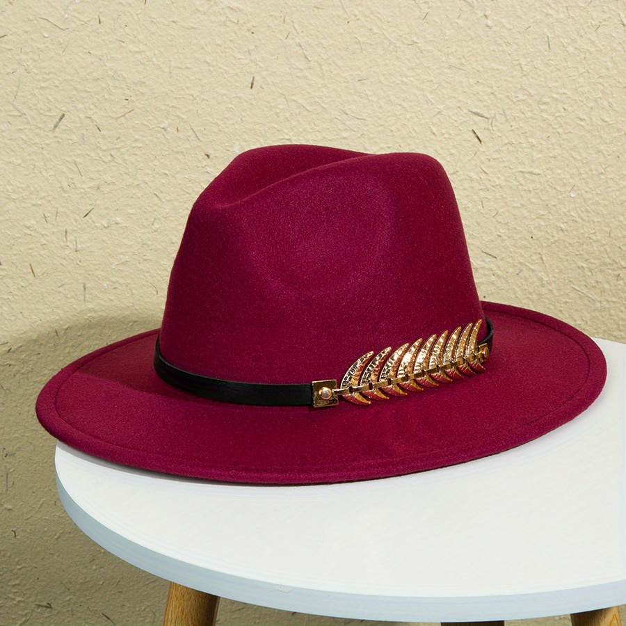 Wide Brimmed Hat For Men Creative Mens Solid Color Charm Hat Mens